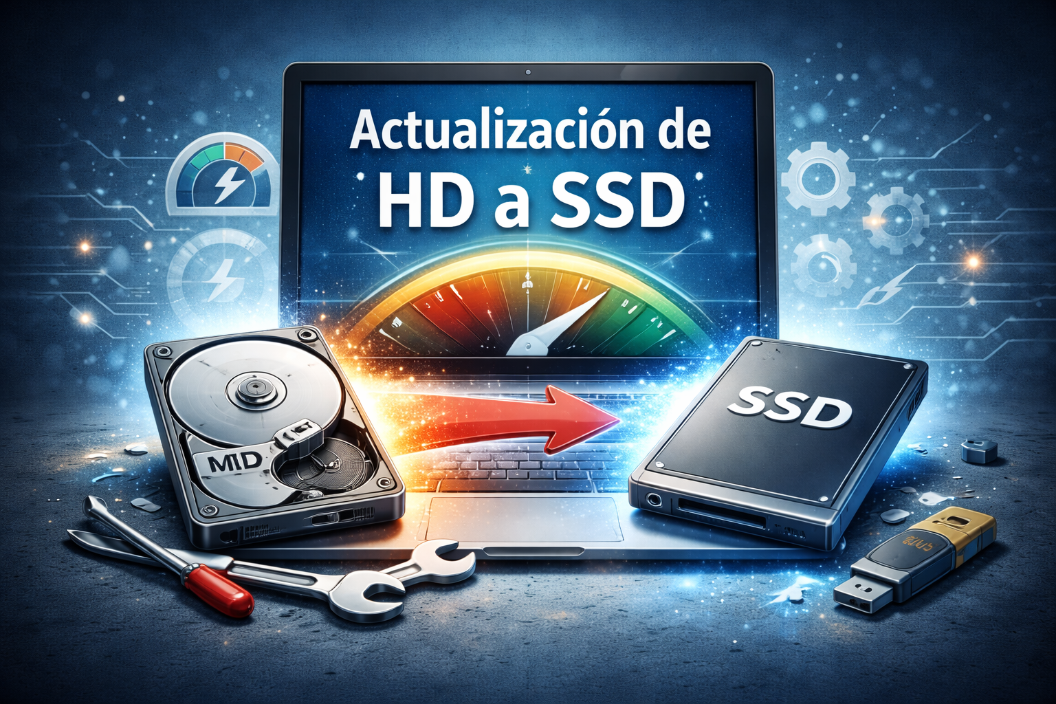 Actualización de disco duro HDD a SSD