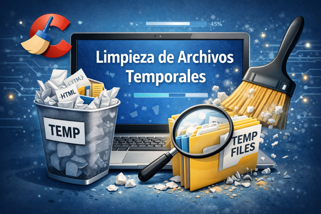 Limpieza de archivos temporales en acción